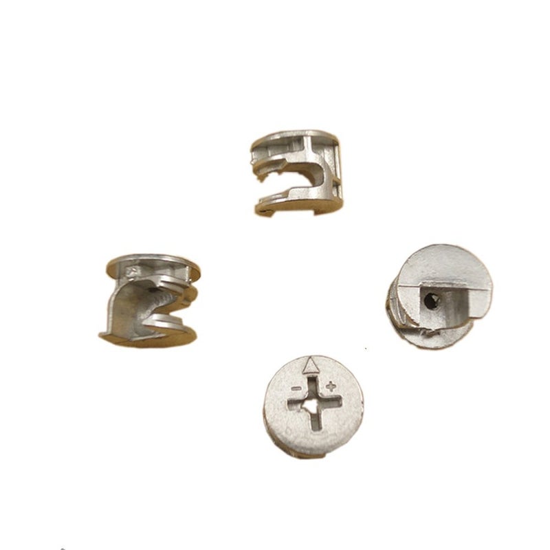 lasenersm 20 PCS Furniture Connecter Cam Lock Fittings 15mm x 12mm for Cabinet Drawer Dresser and Wardrobe Furniture Panel Connecting - Image 2